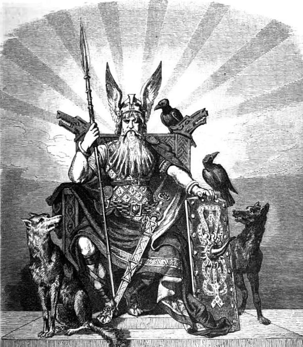 Odin Dieu principal de la mythologie nordique et roi