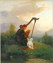 Une peinture de Ragnar Lodbrok tenant un bâton dans un article sur Aslaug, reine de Kattegat.