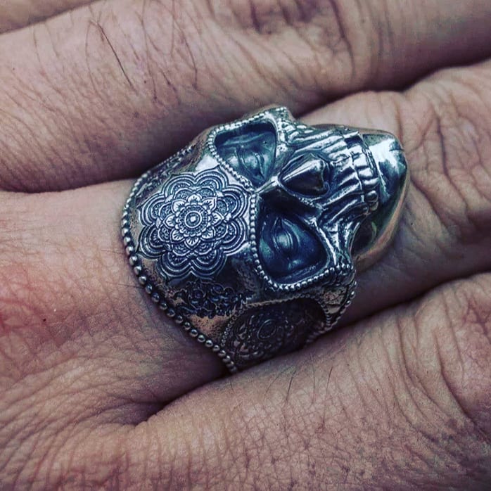 Bague mandala - santa muerte