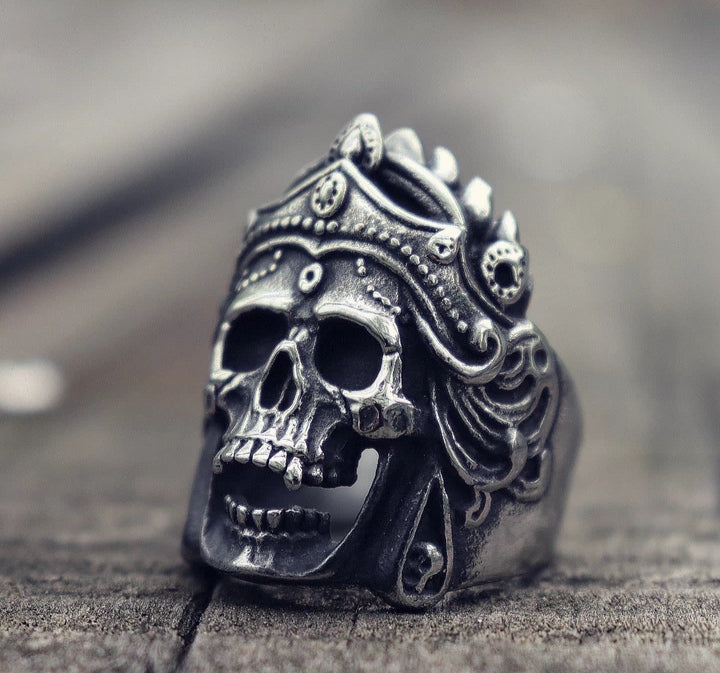 Bague skull - king