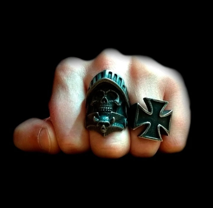 Bague skull warrior