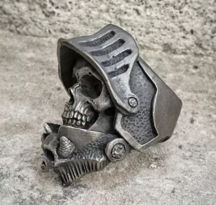 Bague skull warrior