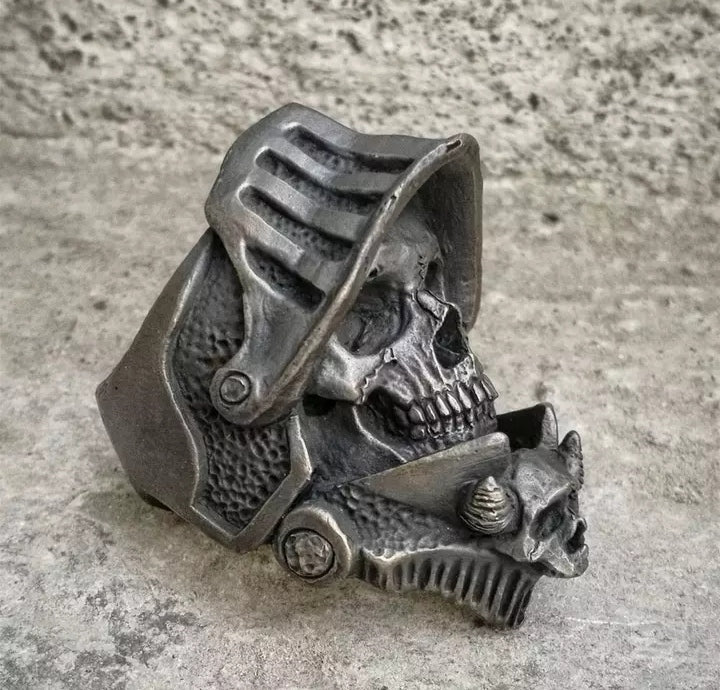 Bague skull warrior