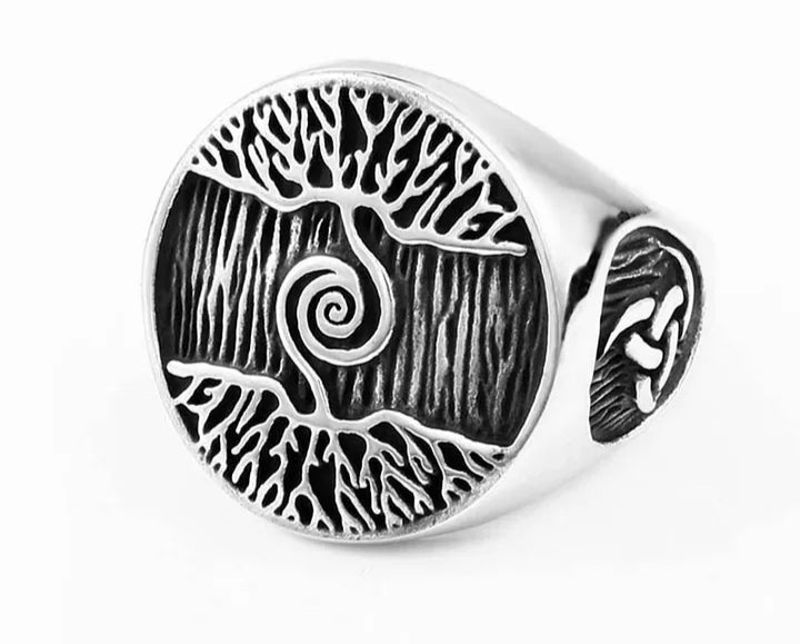 Bague viking - arbre de vie YGGDRASIL