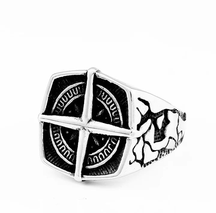 Bague viking - compas de navigateur