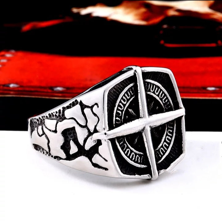 Bague viking - compas de navigateur