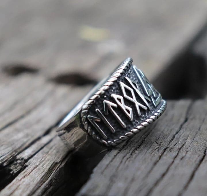 Bague viking - Valknut - runique