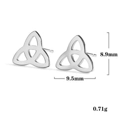 Boucles d’oreilles - triquetra - Argent / acier inoxydable