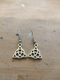 Boucles d’oreilles - triquétre - argent / acier inoxydable