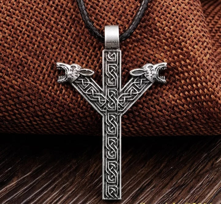 Collier viking - Algiz - rune