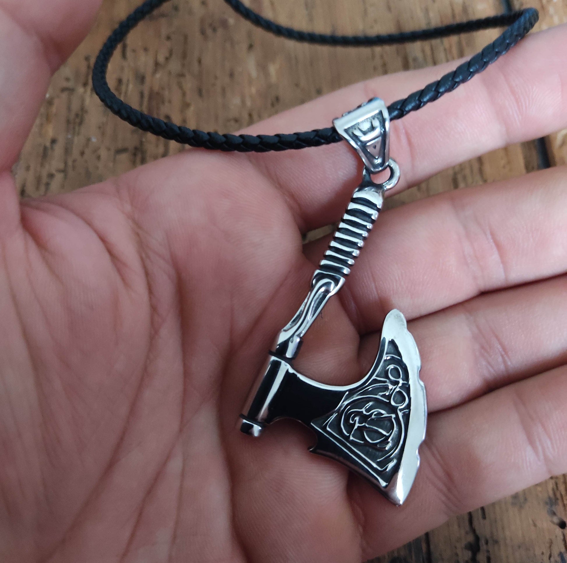 Collier Viking - Lagertha - 50cm / argent / acier