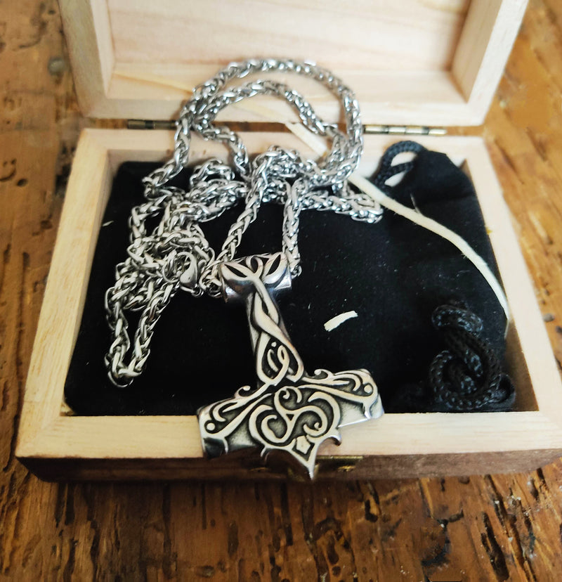 collier viking - Marteau de Thor Mjolnnir de couleur