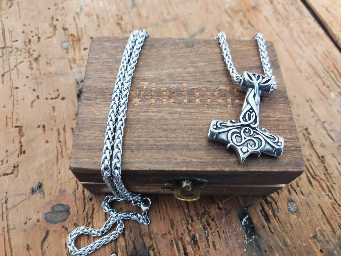 collier viking - Marteau de Thor Mjolnnir de couleur